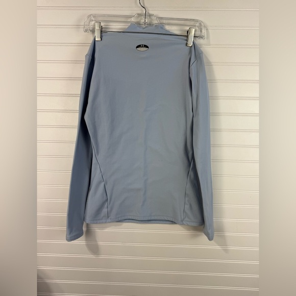 Under Armour‎ women’s baby blue form fitting turtleneck base layer. Size L - Picture 3 of 5